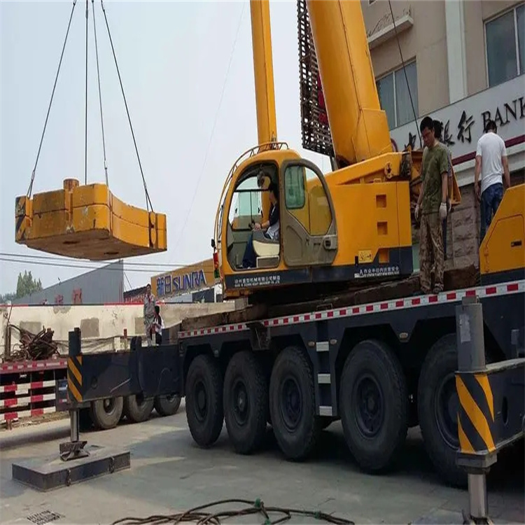 松滋当地吊车出租|机器吊装|75吨|工厂搬迁服务